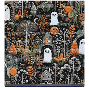 10 Embroidery Ghost Leggings